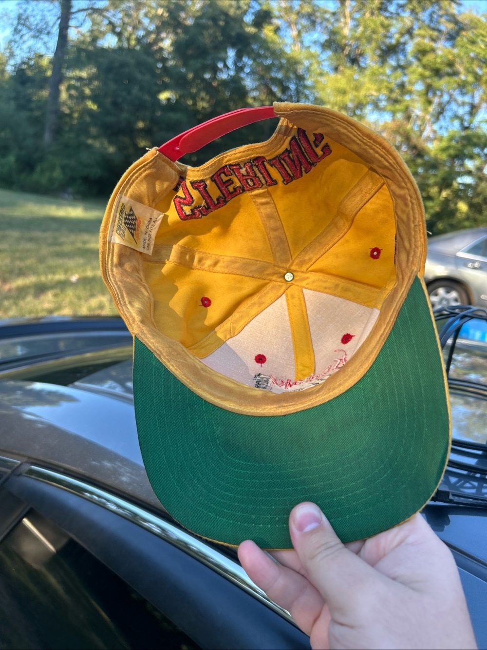 Assorted Racing & Logo Baseball Cap - Red, Yellow, Black - Picture 15 of 15